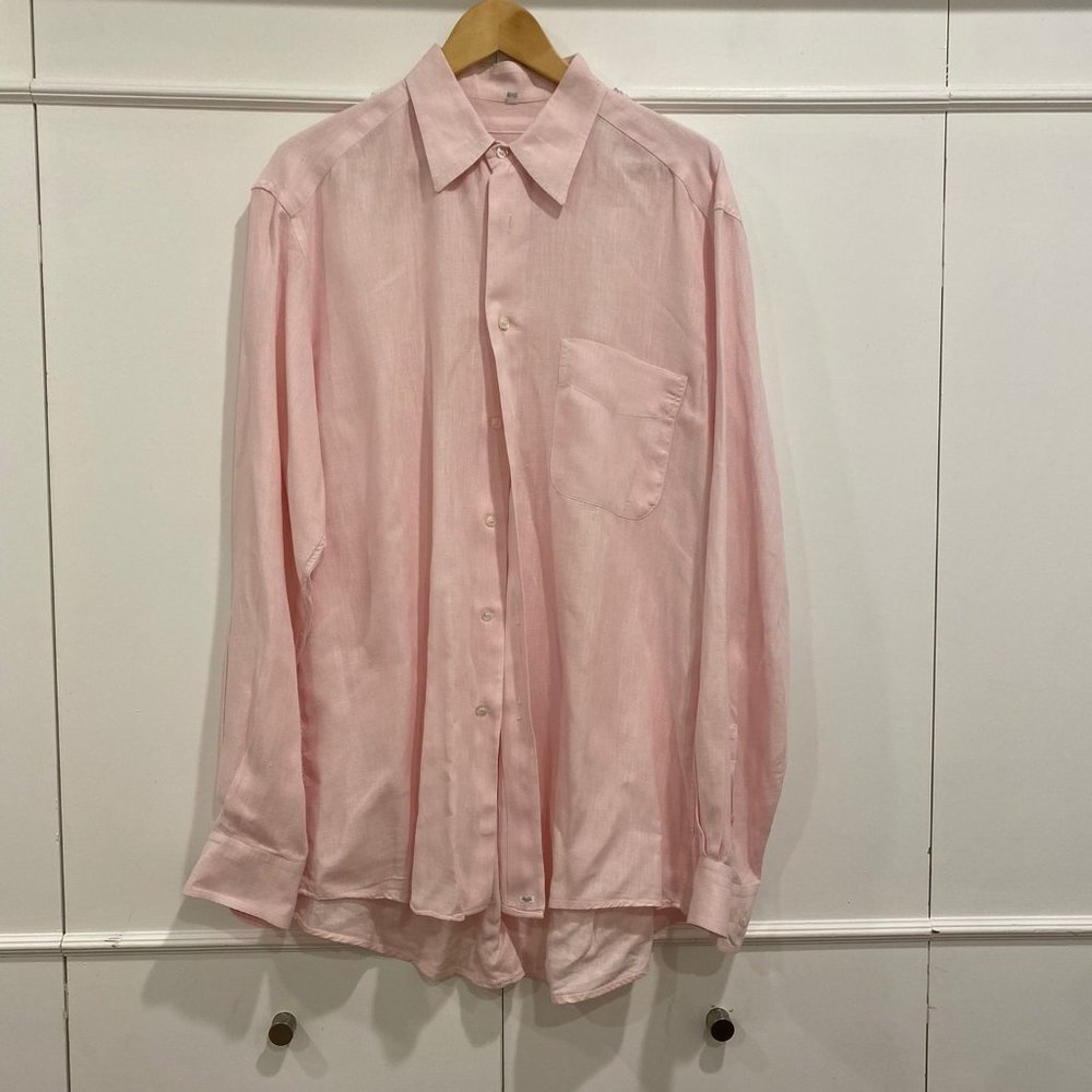 KIWI Saint Tropez NWOT -  Men Casual LINEN Button Down Shirt - Size XL